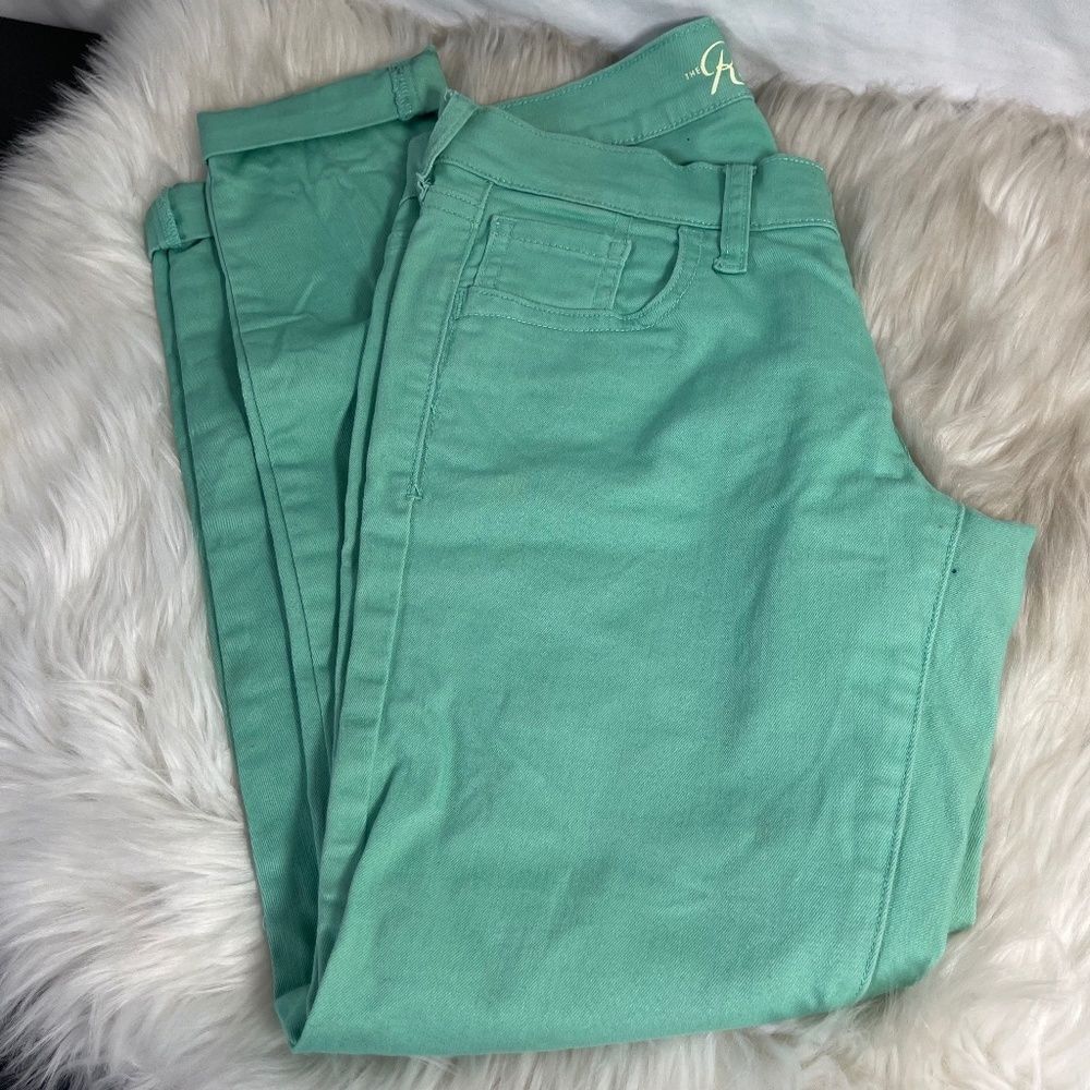 Old Navy The Rock Star Green Skinny Jeans Sz 4
